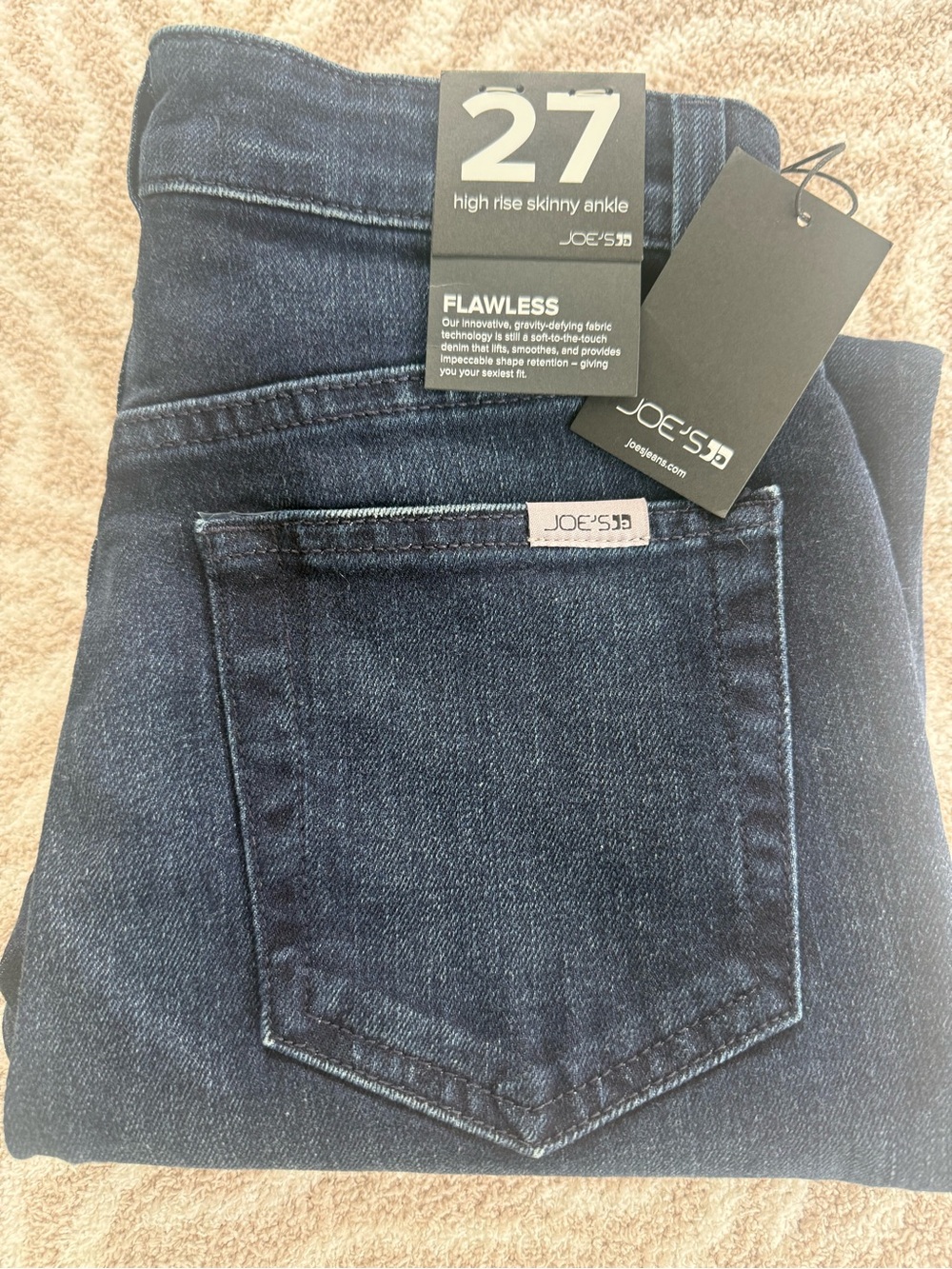 Joe's Jeans Indigo High-Rise Skinny Ankle Jeans